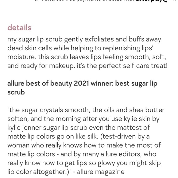 NWT KYLIE SKIN LIP SCRUB - Picture 4 of 6